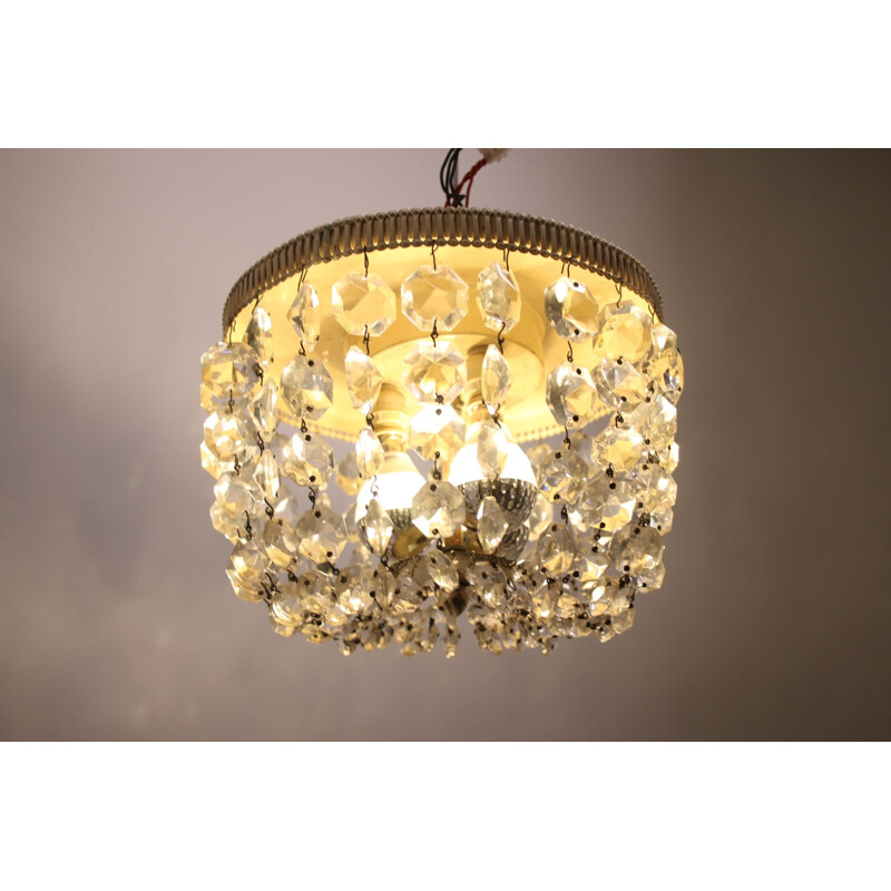 Vintage Crystal ceiling lamp 