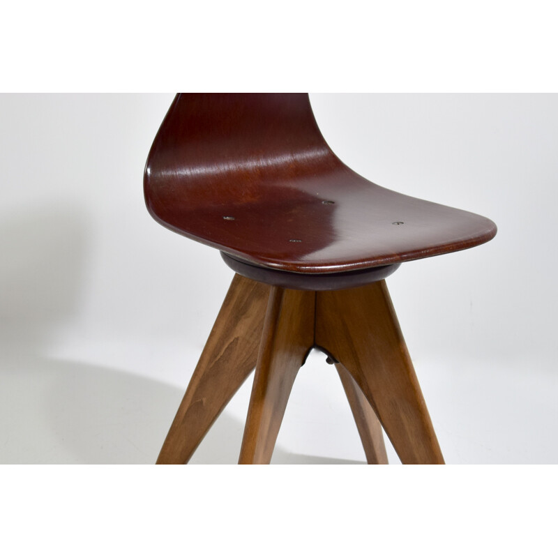 Vintage swivel chair Pagwood A. Stegner for Flotto, 1960