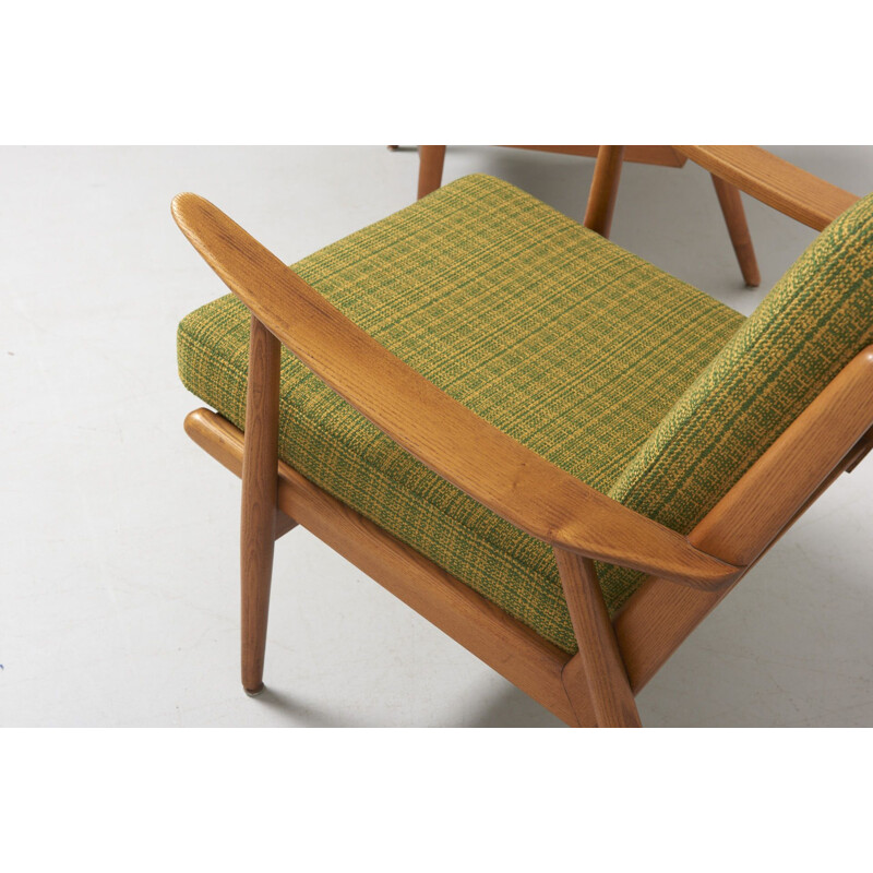 Fauteuils Vintage Easy Chairs en frêne 1960