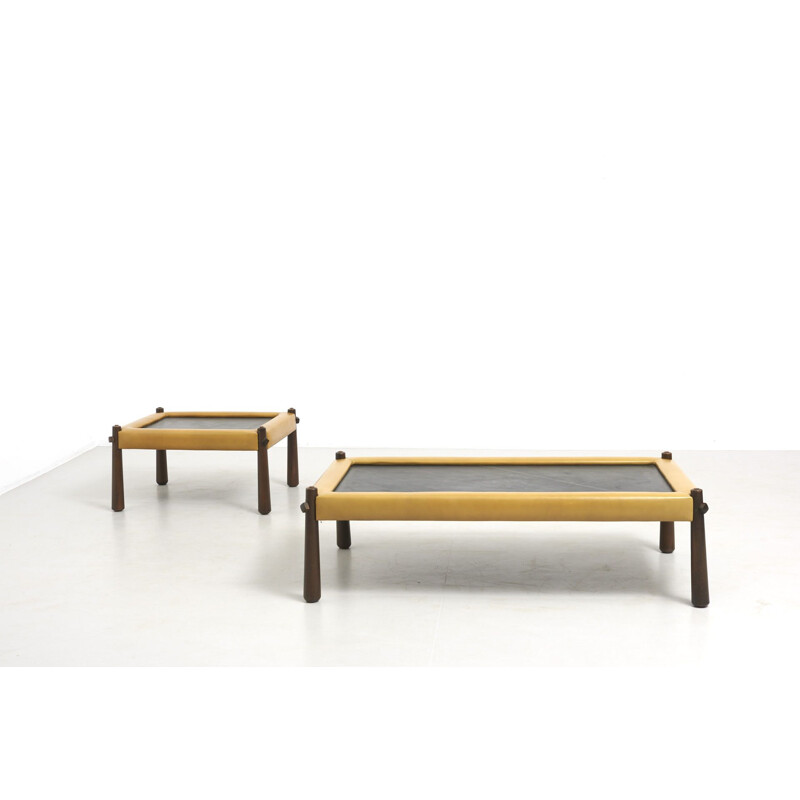 Pair of Low Tables by Percival Lafer Brazilian 1960s