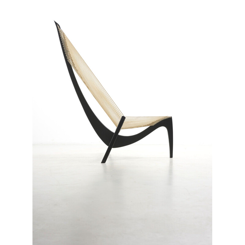 Vintage "Harp Chair" by Jørgen Høvelskov Christensen and Larsen Møbelhandværk 1960's