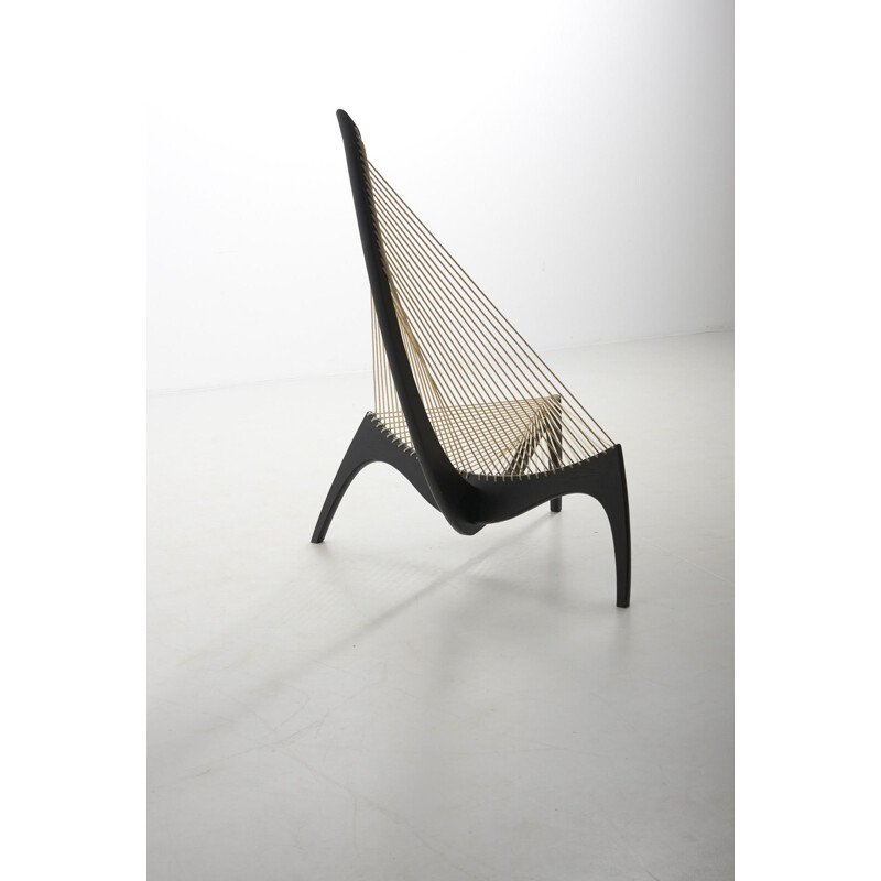 Vintage "Harp Chair" by Jørgen Høvelskov Christensen and Larsen Møbelhandværk 1960's