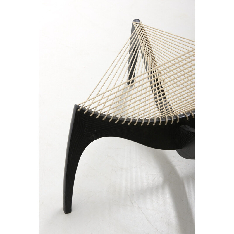 Fauteuil "Harp Chair" vintage de Jørgen Høvelskov Christensen et Larsen Møbelhandværk 1960