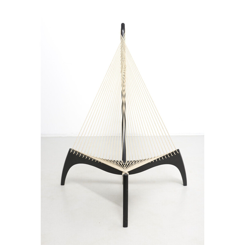 Fauteuil "Harp Chair" vintage de Jørgen Høvelskov Christensen et Larsen Møbelhandværk 1960