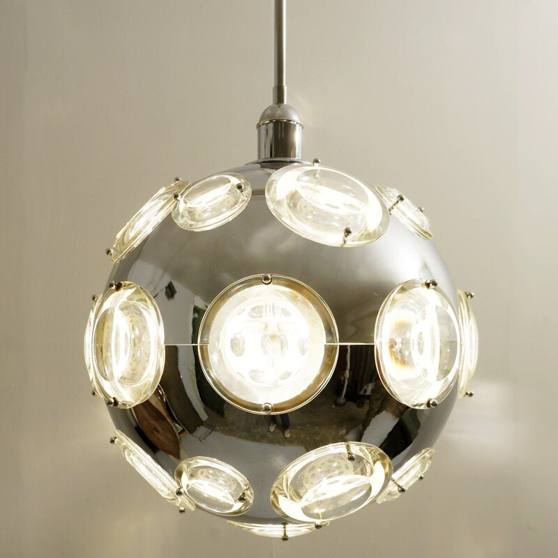 Vintage suspension Space Age Globe by Oscar Torlasco for Stilkronen 1960