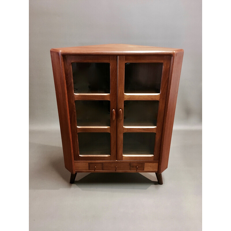 Vintage Scandinavian teak corner chest of drawers 1950's