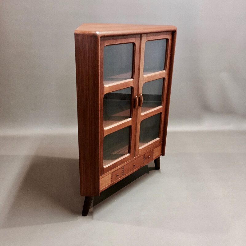 Vintage Scandinavian teak corner chest of drawers 1950's