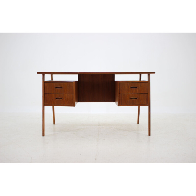 Vintage Teak Writing Desk Danish 1960s