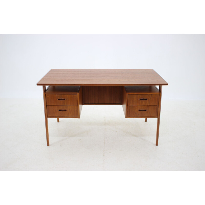 Vintage Teak Writing Desk Danish 1960s