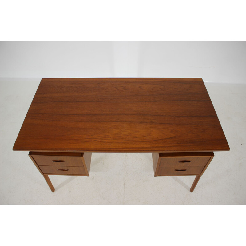 Vintage Teak Writing Desk Danish 1960s