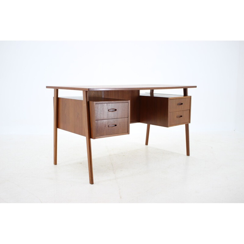 Vintage Teak Writing Desk Danish 1960s