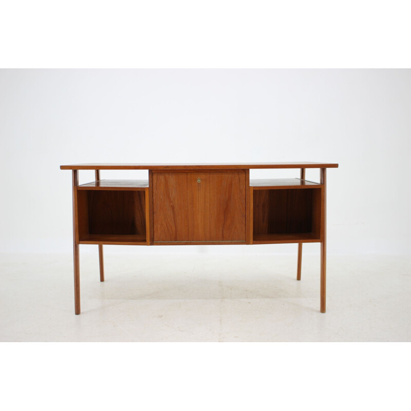 Vintage Teak Writing Desk Danish 1960s