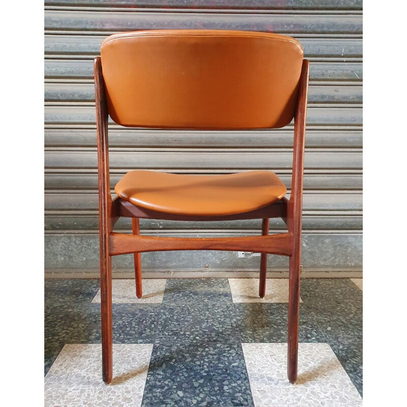 Set of 8 Vintage Rosewood Erik Buch Chairs For Od Møbler - Model 49 1960s