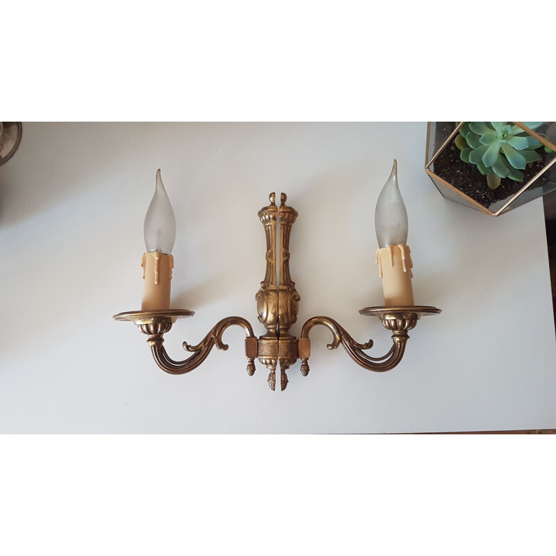 Paar vintage Empire stijl wandlampen