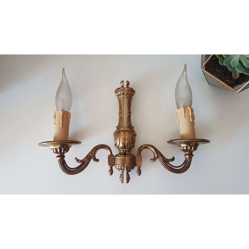 Pair of Empire style vintage wall lights 