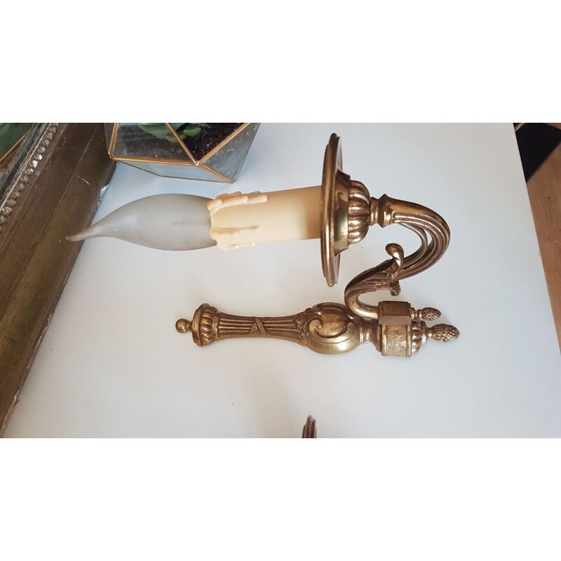 Pair of Empire style vintage wall lights 