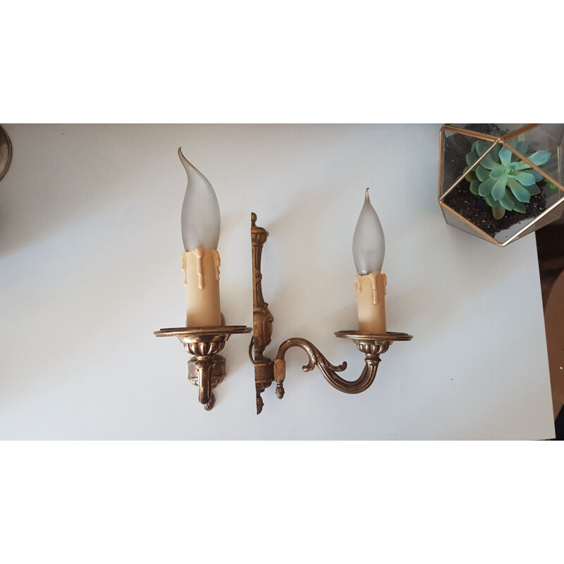 Pair of Empire style vintage wall lights 