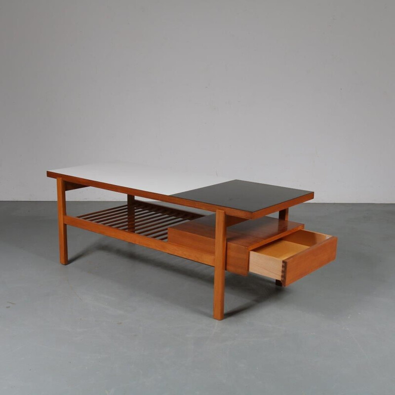 Vintage Coffee Table Jos de Mey for Van Den Berghe Pauvers, Belgium 1950