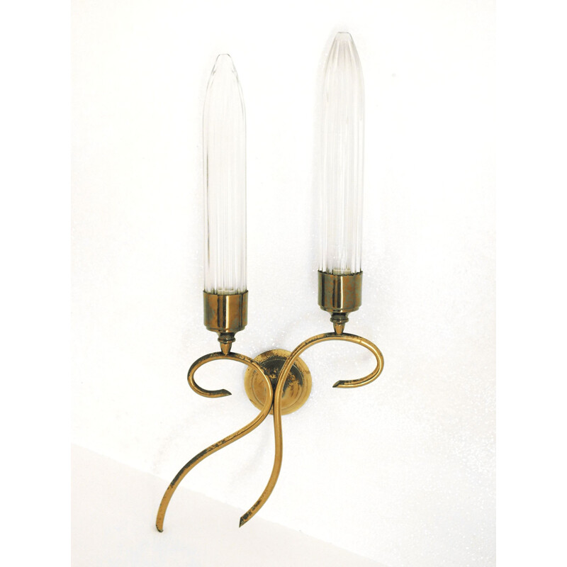 Set of 3 vintage sconces by Angelo Lelli for Arredoluce, Italy 1950