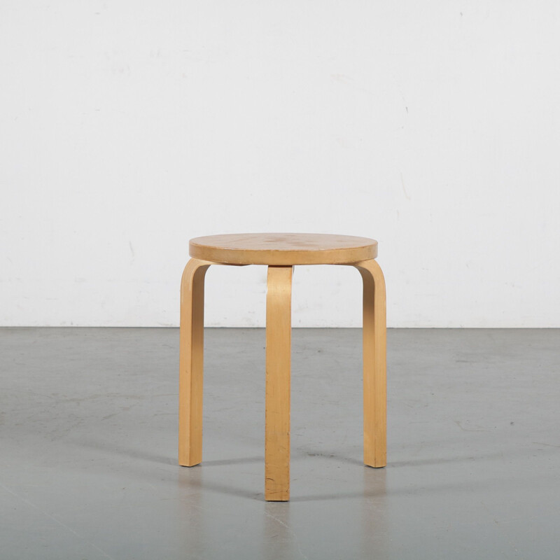 Vintage 'Model 60' stool by Alvar Aalto for Artek, Finland 1960s