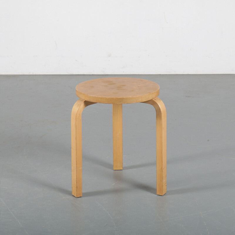Vintage 'Model 60' stool by Alvar Aalto for Artek, Finland 1960s