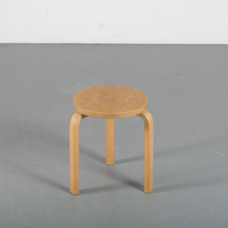 Vintage 'Model 60' stool by Alvar Aalto for Artek, Finland 1960s