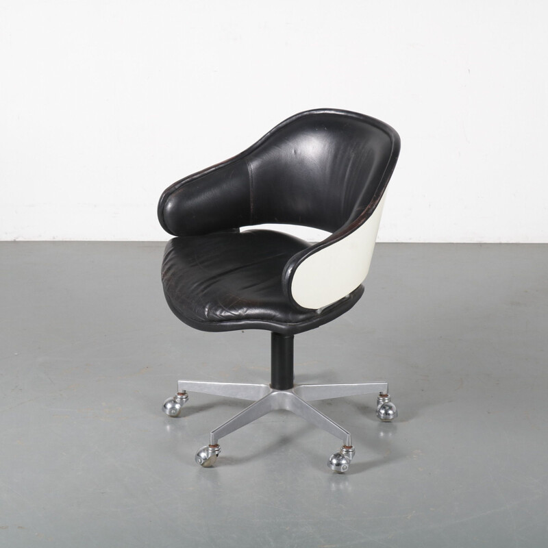 Vintage Swivel desk chair by Geoffrey Harcourt for Artifort, Netherlands 1960s