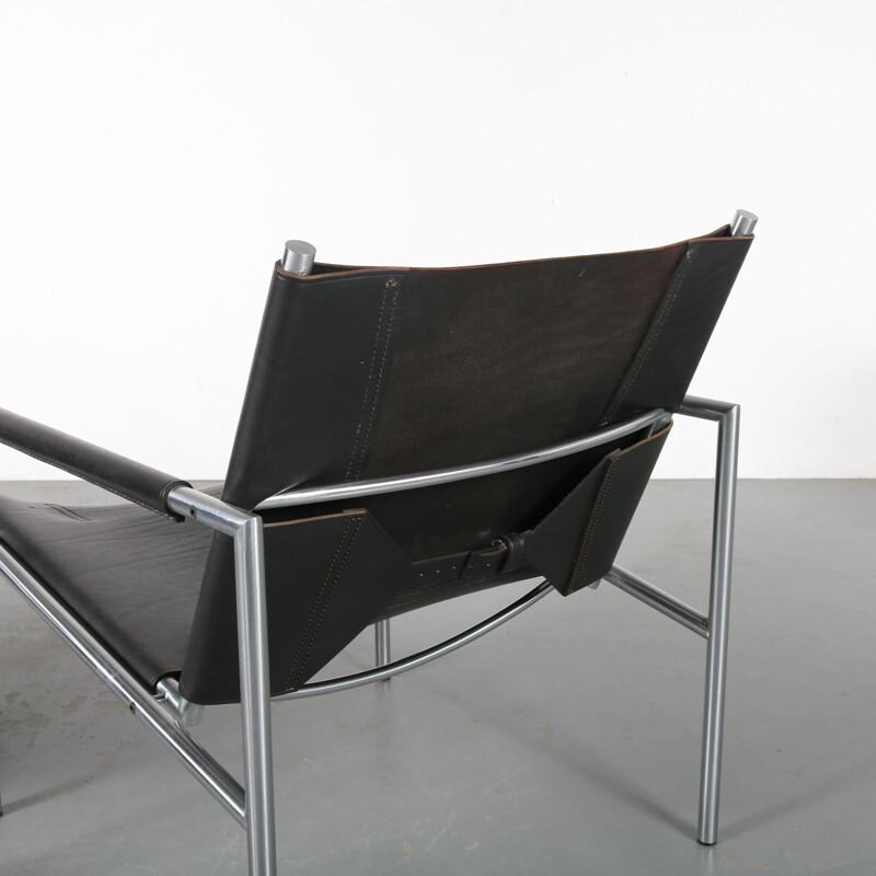 Pair of easy chairs by  Martin Visser for 't Spectrum in the Netherlands 1960s