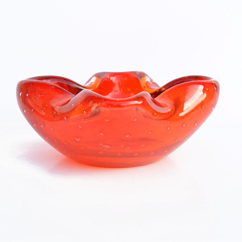 Vintage ashtray Galliano Ferro, Murano Glass Italian 1960s