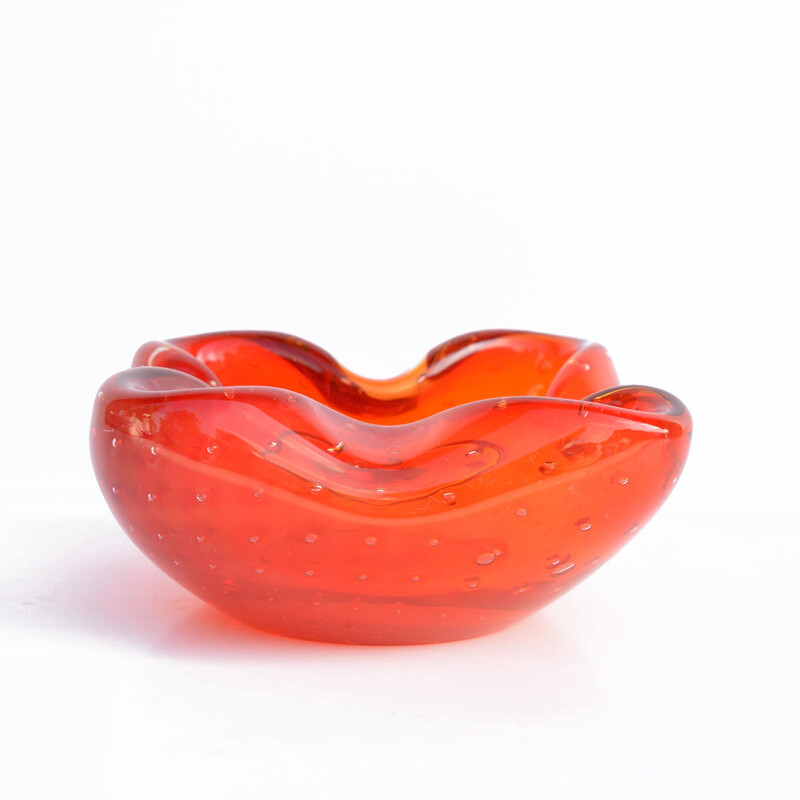 Vintage ashtray Galliano Ferro, Murano Glass Italian 1960s