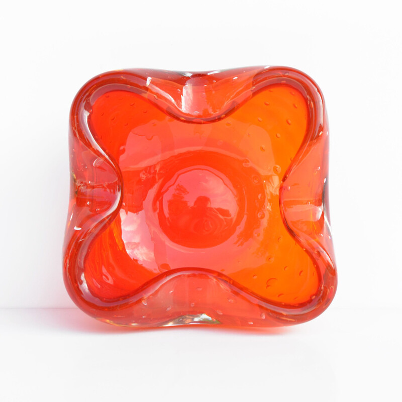 Vintage ashtray Galliano Ferro, Murano Glass Italian 1960s