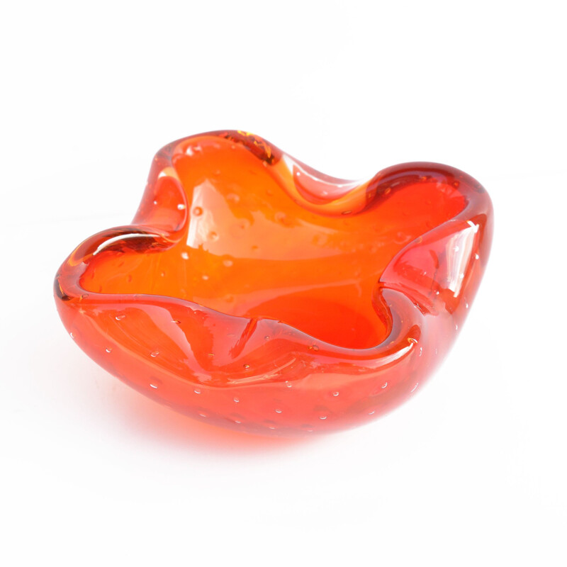 Vintage ashtray Galliano Ferro, Murano Glass Italian 1960s