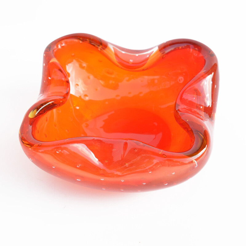 Vintage ashtray Galliano Ferro, Murano Glass Italian 1960s