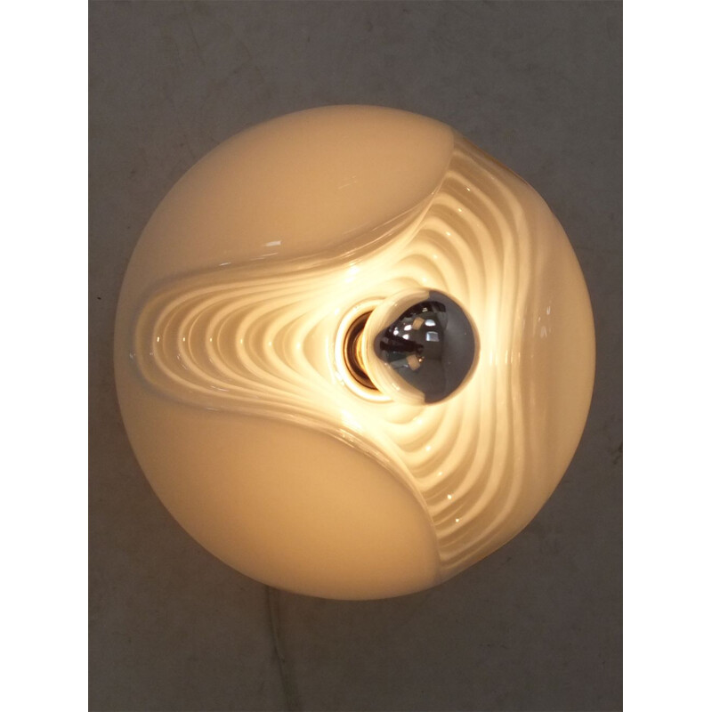 Vintage Futura or Wave ceiling or wall lamp by Peill and Putzler