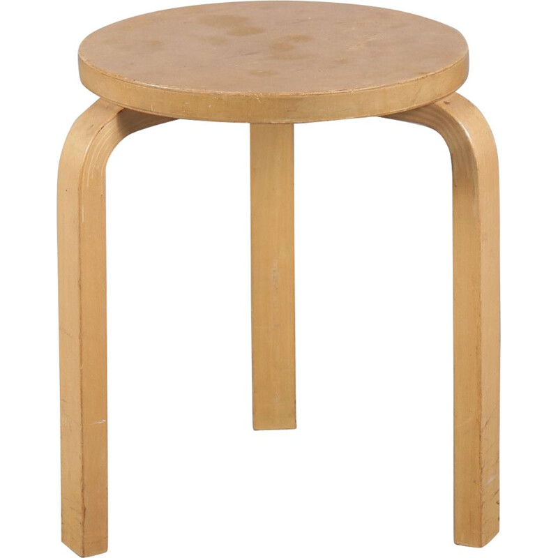 Vintage 'Model 60' stool by Alvar Aalto for Artek, Finland 1960s