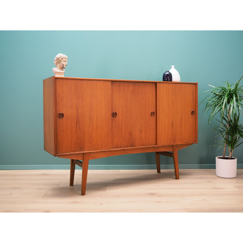 Vintage Highboard teak, Danish 1970s