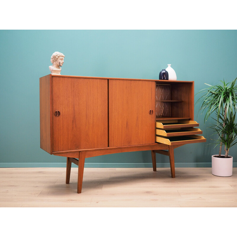 Vintage Highboard teak, Danish 1970s