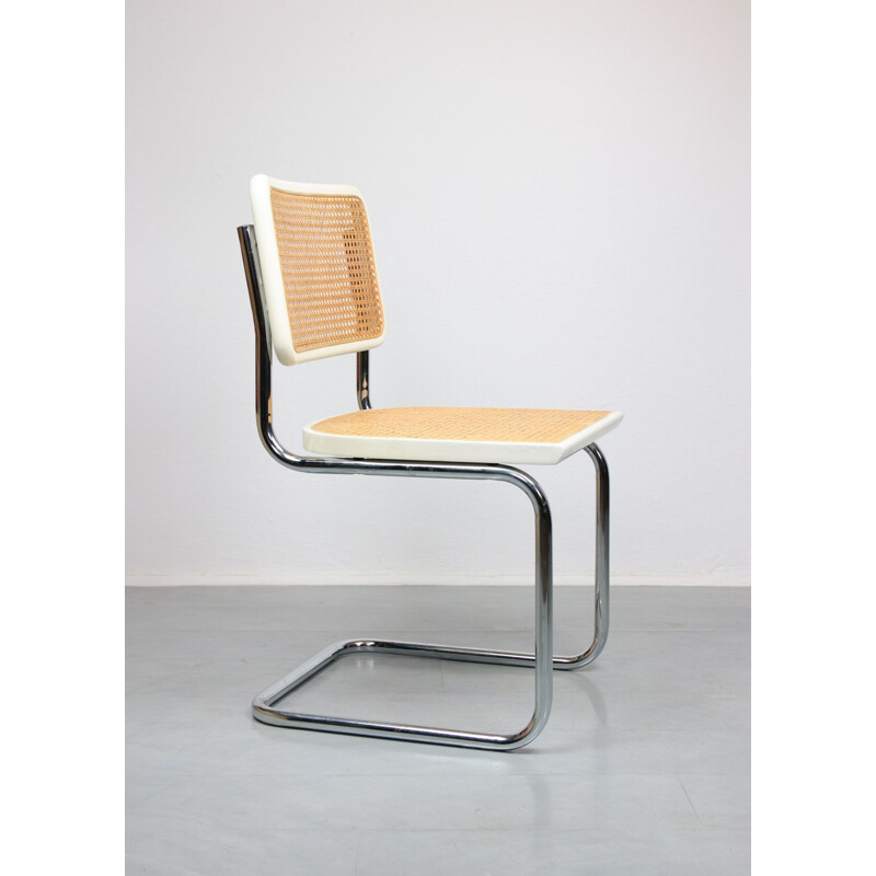 Ensemble de 2 chaises cantilever Vintage en acier tubulaire, 1960