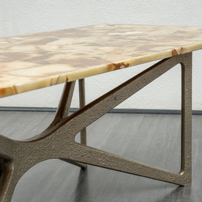 Vintage "brutalist" style coffee table 1960s