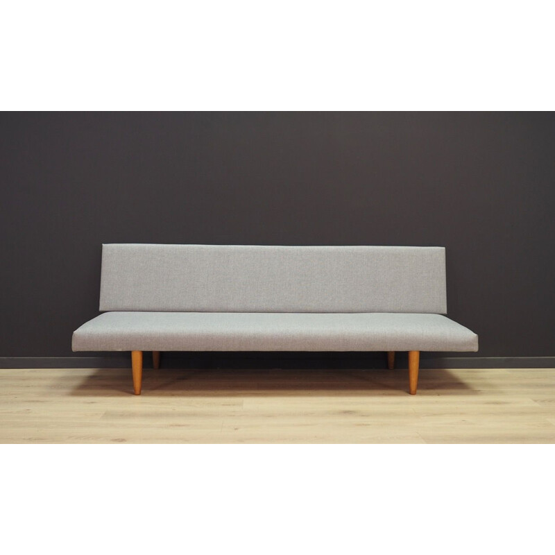 Vintage Sofa Danish in light grey 1970