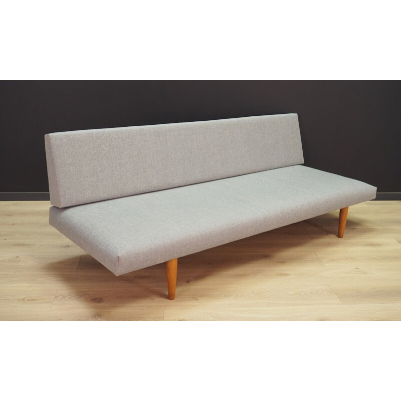 Vintage Sofa Danish in light grey 1970