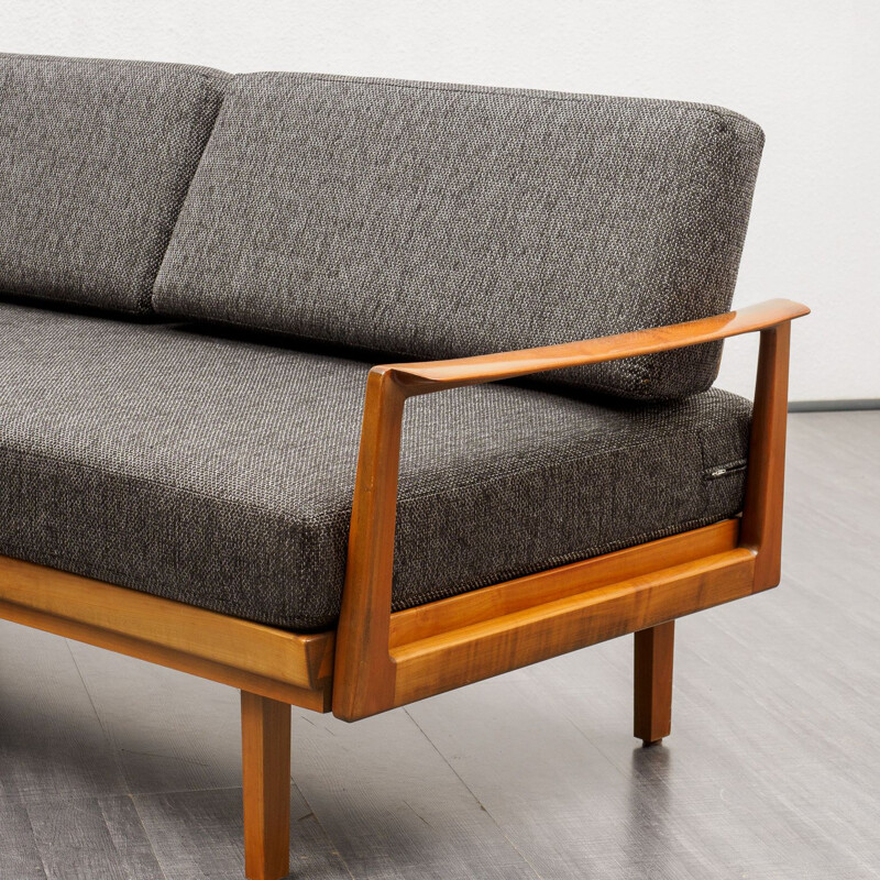 Canapé Vintage Knoll Antimott daybed, noyer 1960