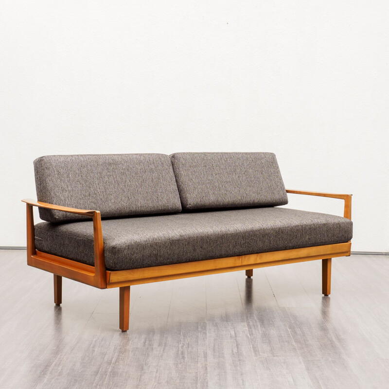 Vintage Sofa Knoll Antimott daybed, walnut 1960s