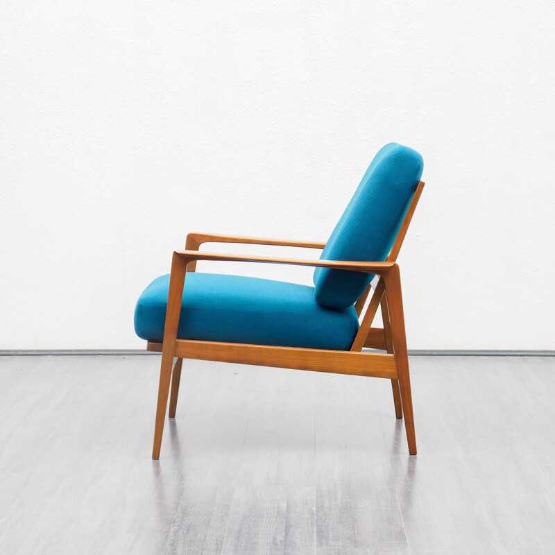 Vintage armchair walnut  Knoll Antimott 1950s