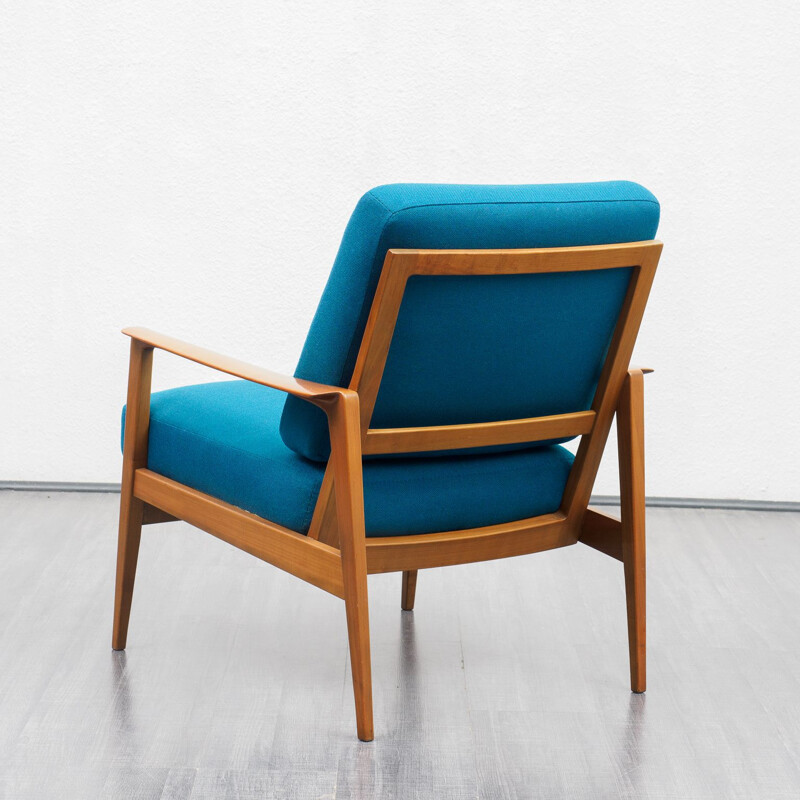 Vintage armchair walnut  Knoll Antimott 1950s