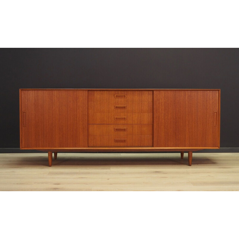 Vintage teak sideboard danish par VEMB MOBELFABRIC 1970