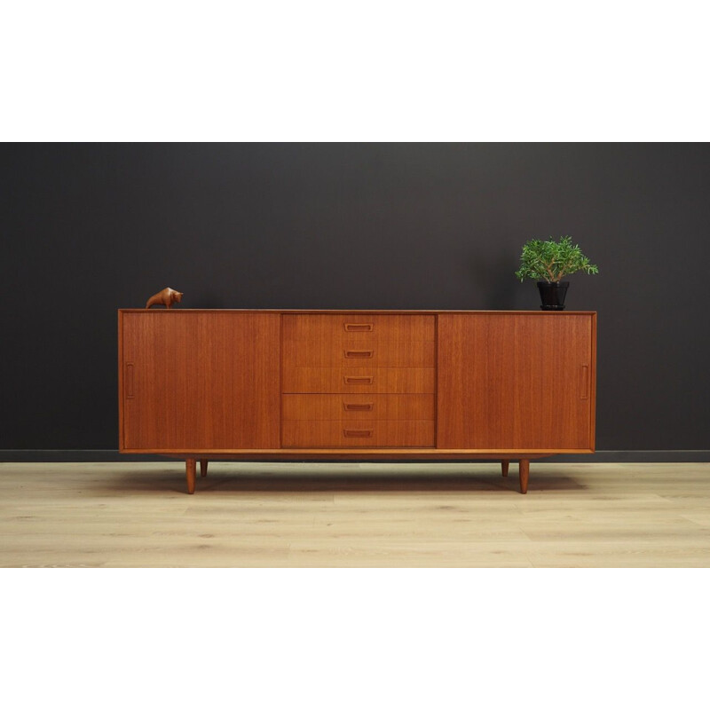 Vintage teak sideboard danish par VEMB MOBELFABRIC 1970