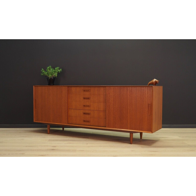 Vintage teak sideboard danish par VEMB MOBELFABRIC 1970