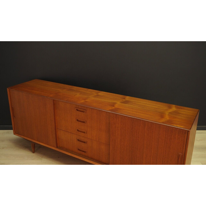 Vintage teak sideboard danish par VEMB MOBELFABRIC 1970