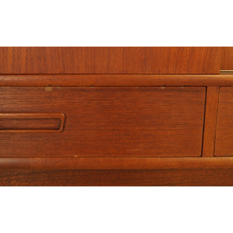 Vintage highboard teak Scandinavian 1970s